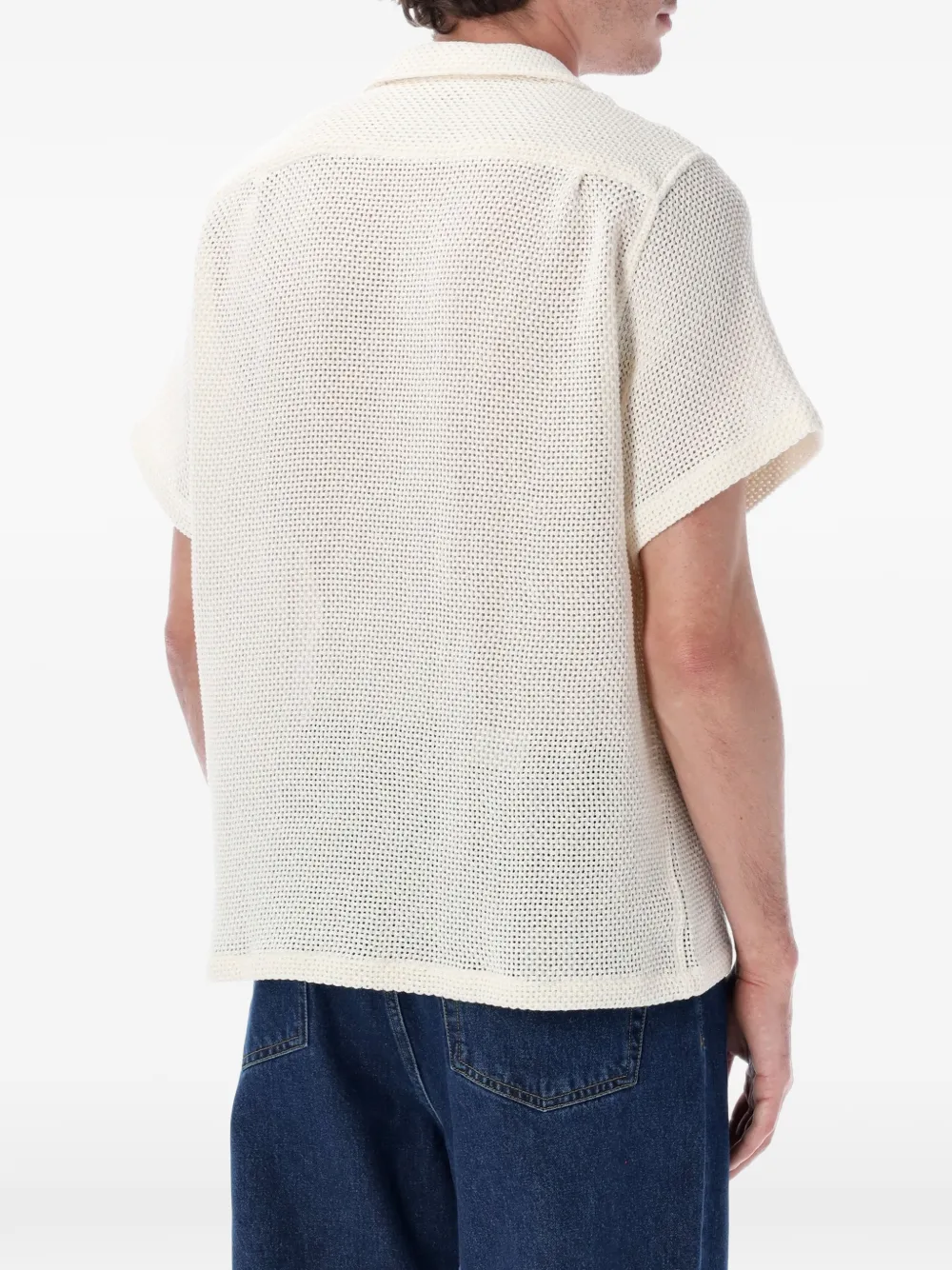  Portuguese Flannel Camisa Agora De Punto Flojo - Blanco 