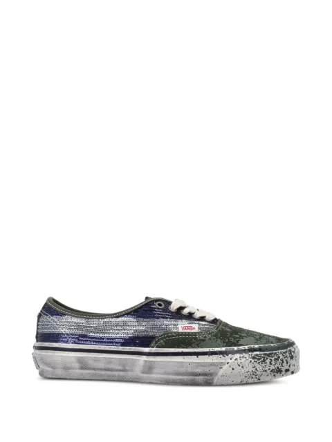 Vans Premium Authentic sequin-embellished paint-splatter sneakers