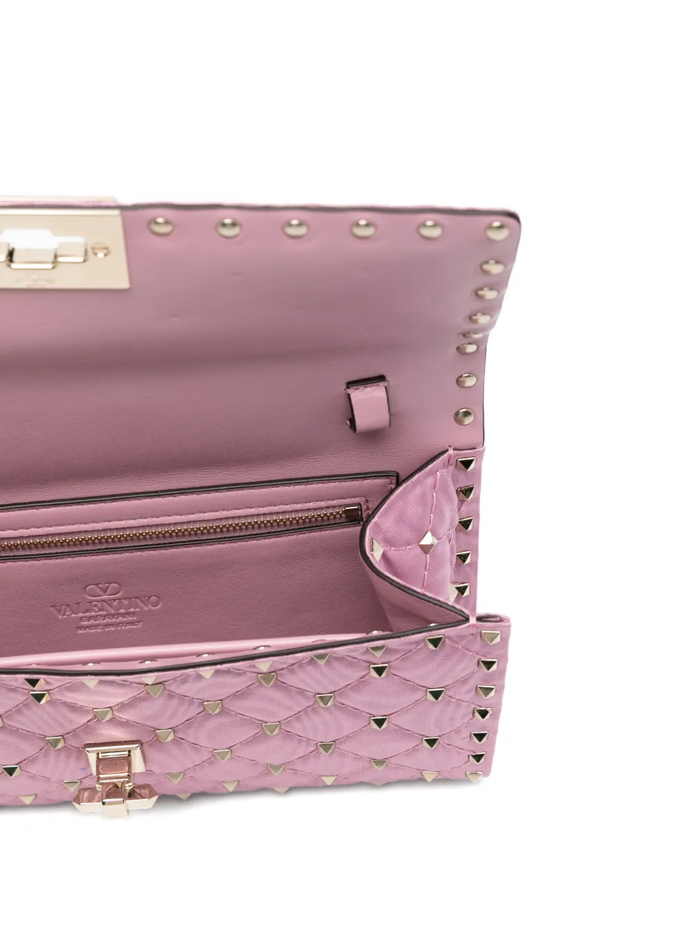 Valentino Garavani Rockstud gewatteerde schoudertas Roze