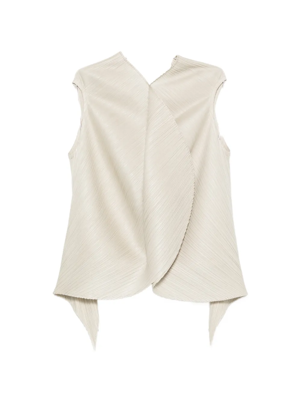 Homme Plissé Issey Miyake plissé-effect sleeveless blouse - Neutrals