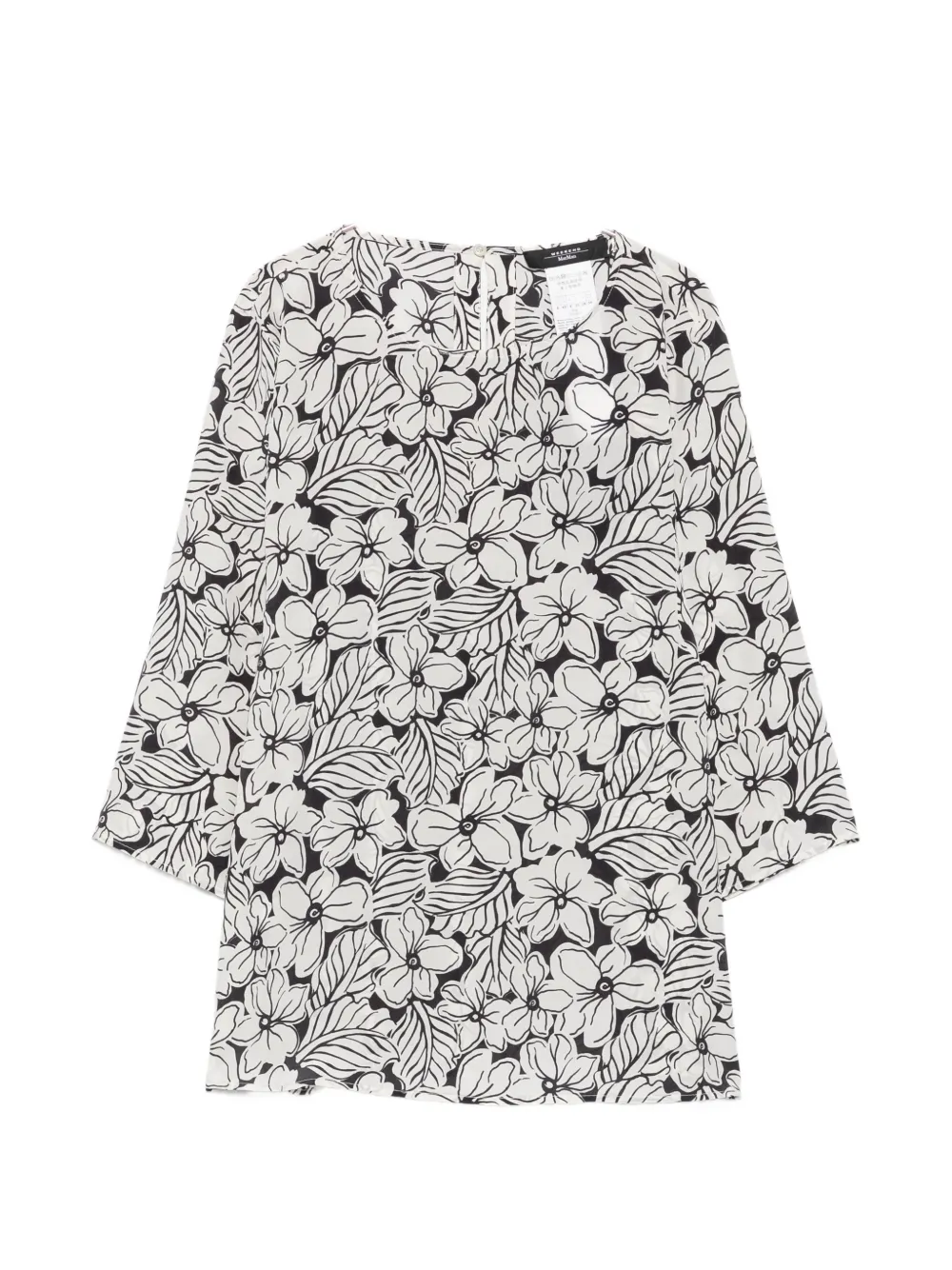 Weekend Max Mara floral-print silk blouse - Bianco