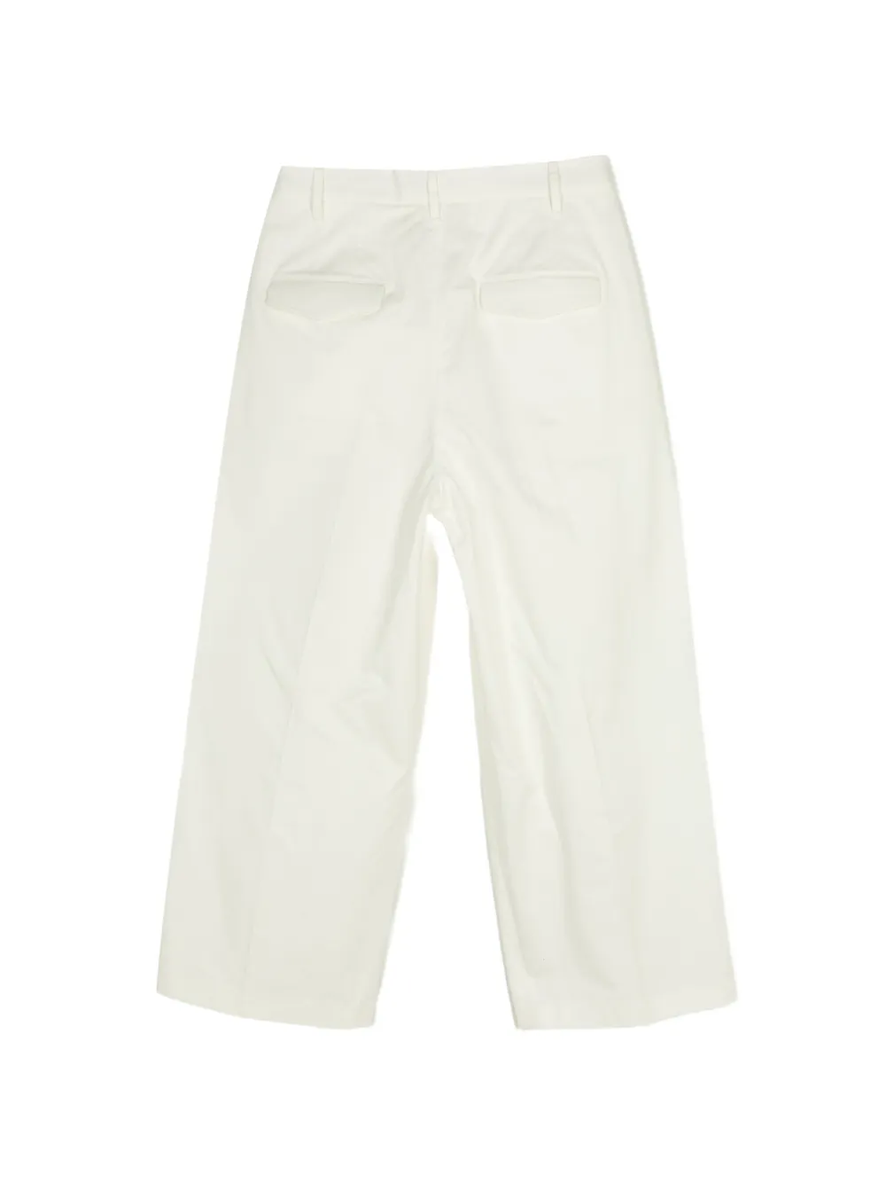 Maria McManus Pleated Palazzo Pants in White, view 2