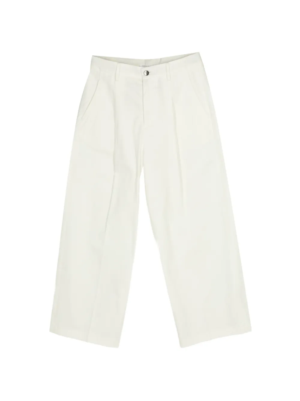 Maria McManus pleated palazzo pants - Bianco