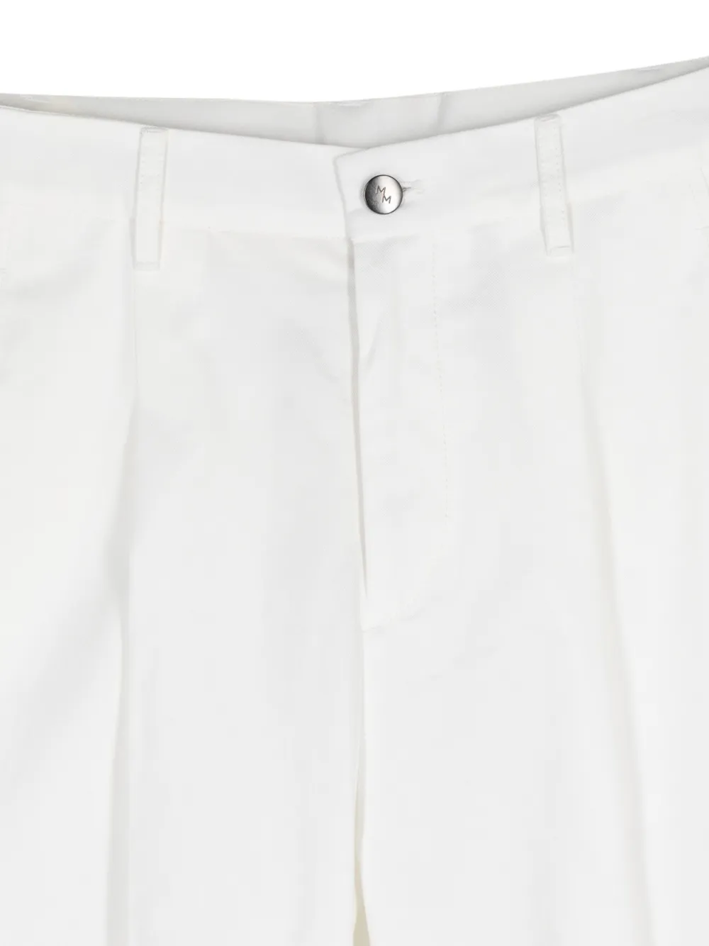Maria McManus Pleated Palazzo Pants in White, view 3