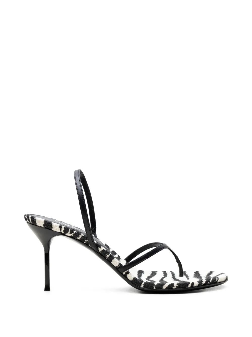 Paris Texas Lidia zebra-print sandals - Black