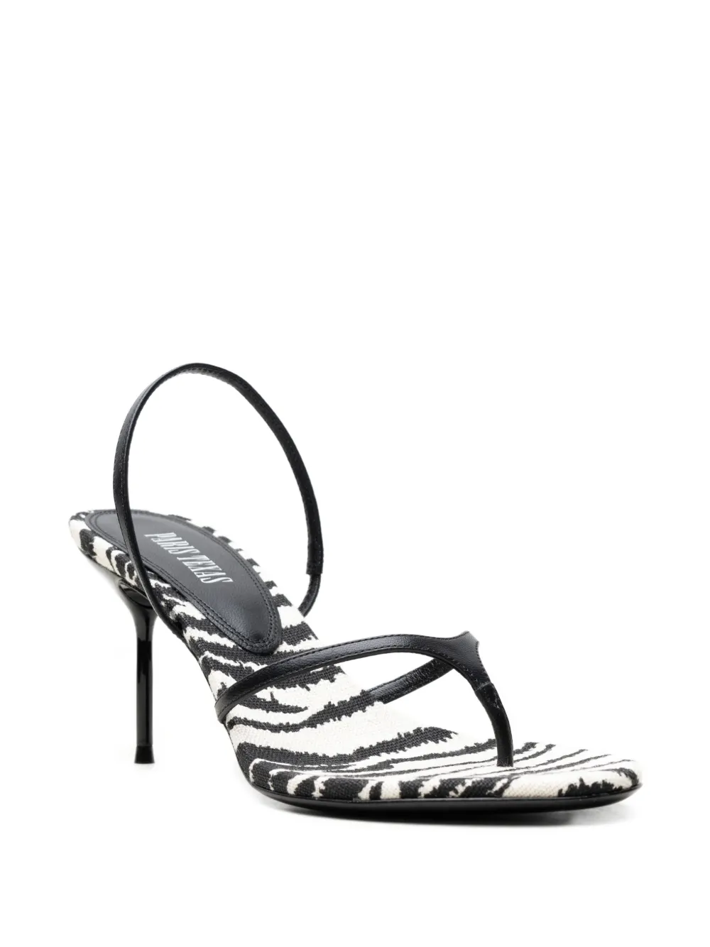 Paris Texas Lidia zebra-print sandals Zwart