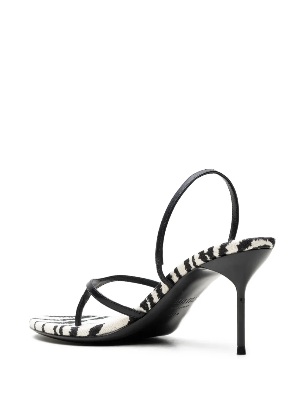 Paris Texas Lidia zebra-print sandals Zwart