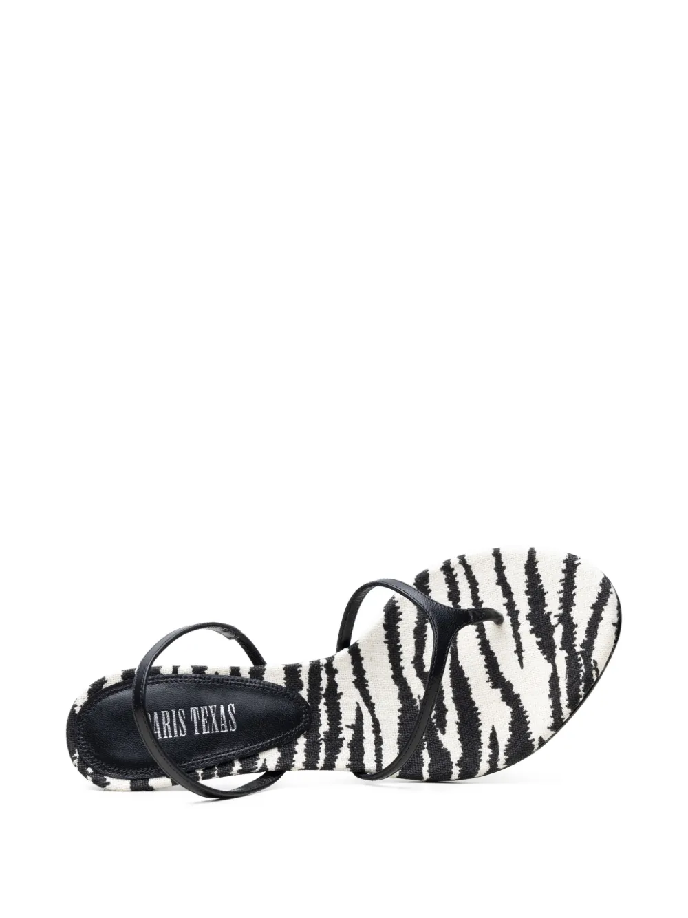 Paris Texas Lidia zebra-print sandals Zwart