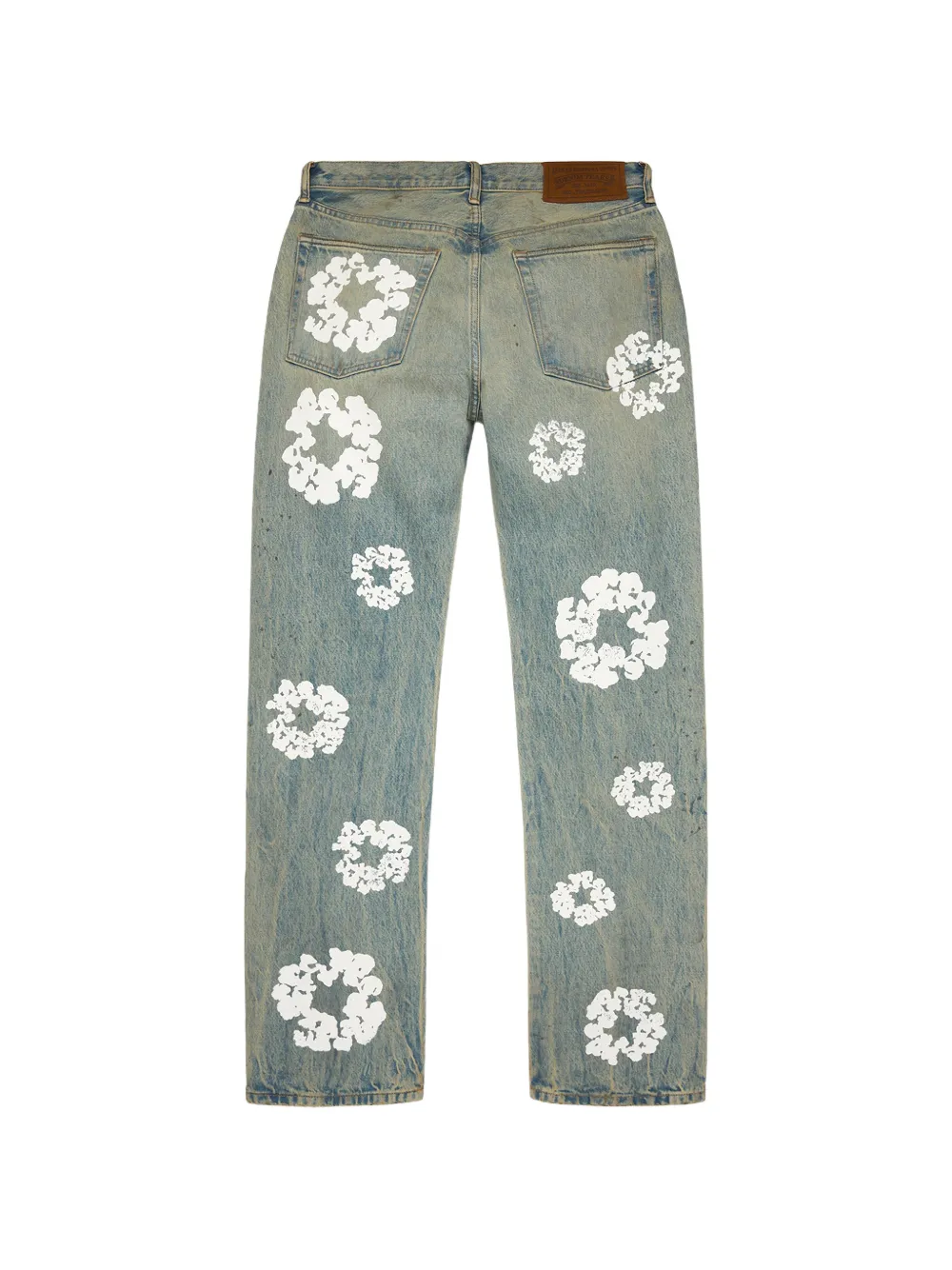 Denim Tears Jeans met riemlussen Blauw