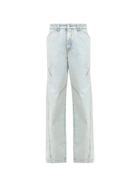 LGN  LOUIS GABRIEL NOUCHI  straight-leg pleated jeans