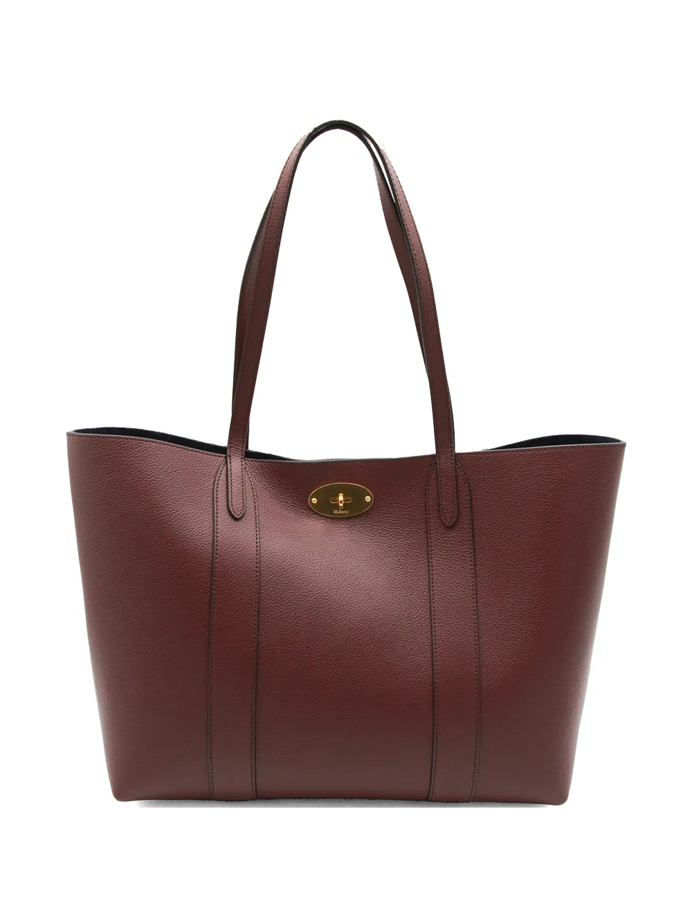 Mulberry Bayswater grained tote bag - Marrone