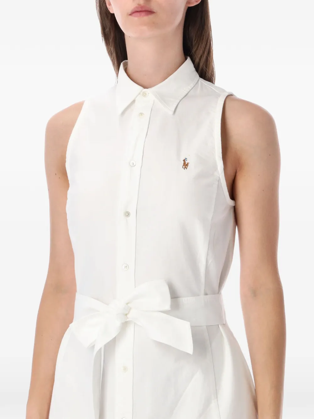 Polo Ralph Lauren Mouwloze mini-jurk Wit