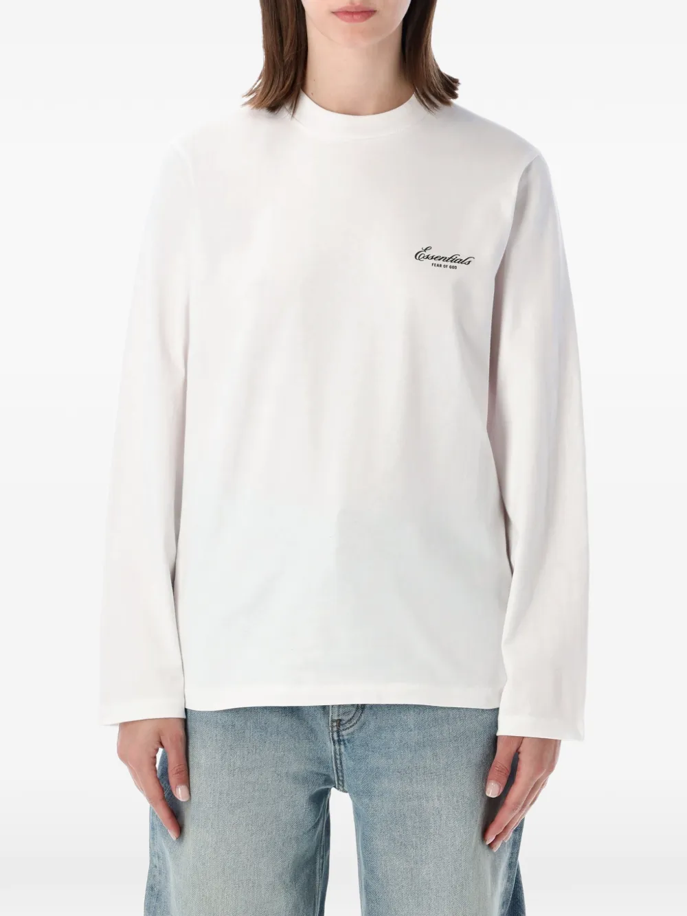 FEAR OF GOD ESSENTIALS logo-print T-shirt - Weiß