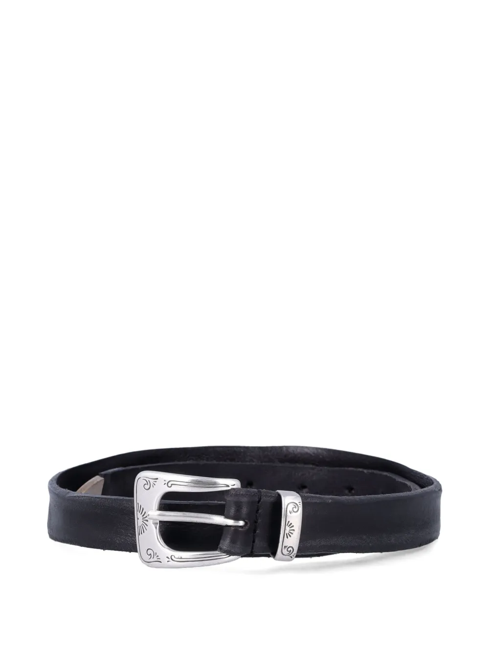 MANCINI 1979 William engraved leather belt