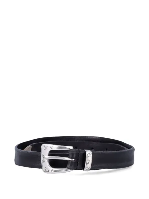 MANCINI 1979 William engraved leather belt