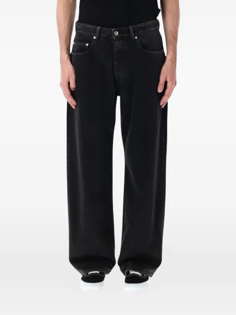 ICON DENIM Will star-embroidered logo-patch jeans