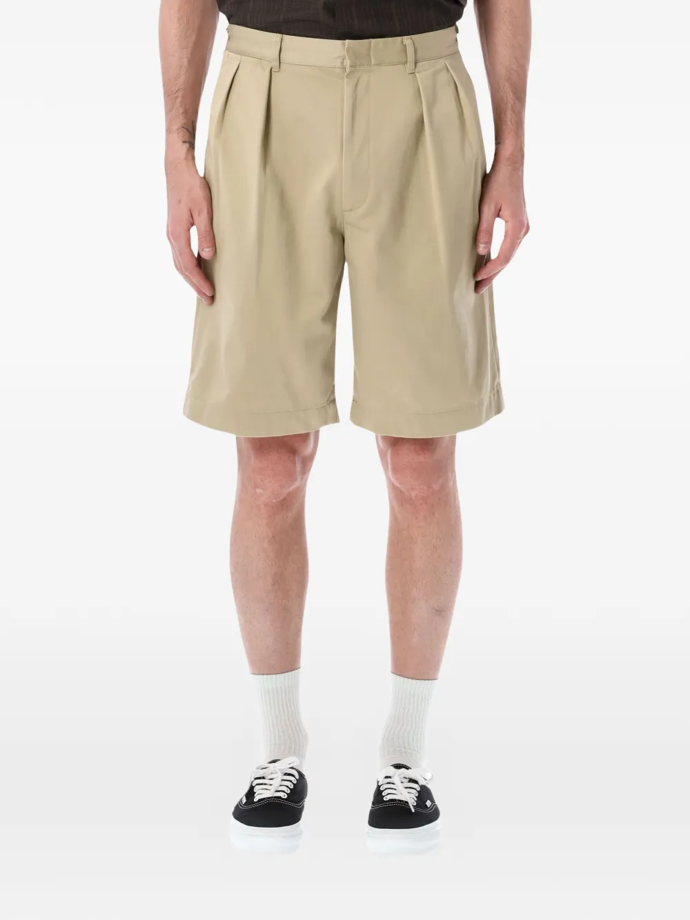 Nanamica pleated-detail shorts - Toni neutri