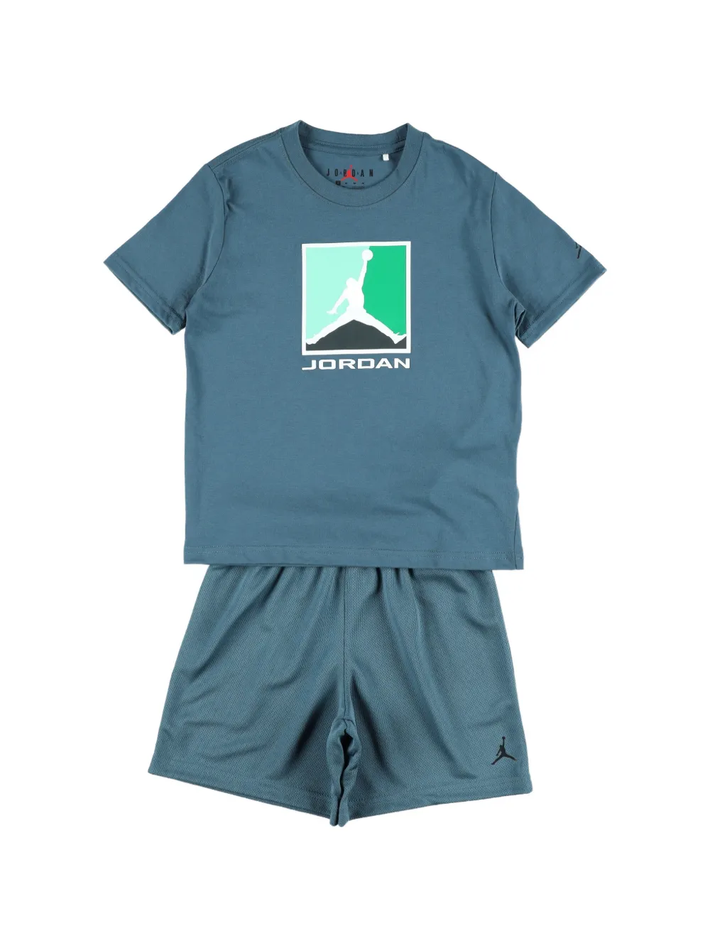 Jordan Kids logo-print tracksuit - Grigio