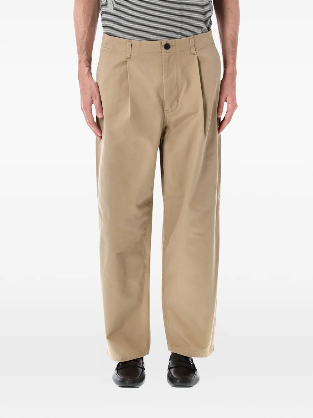 Still by Hand Kontor pleated straight-leg trousers - Toni neutri