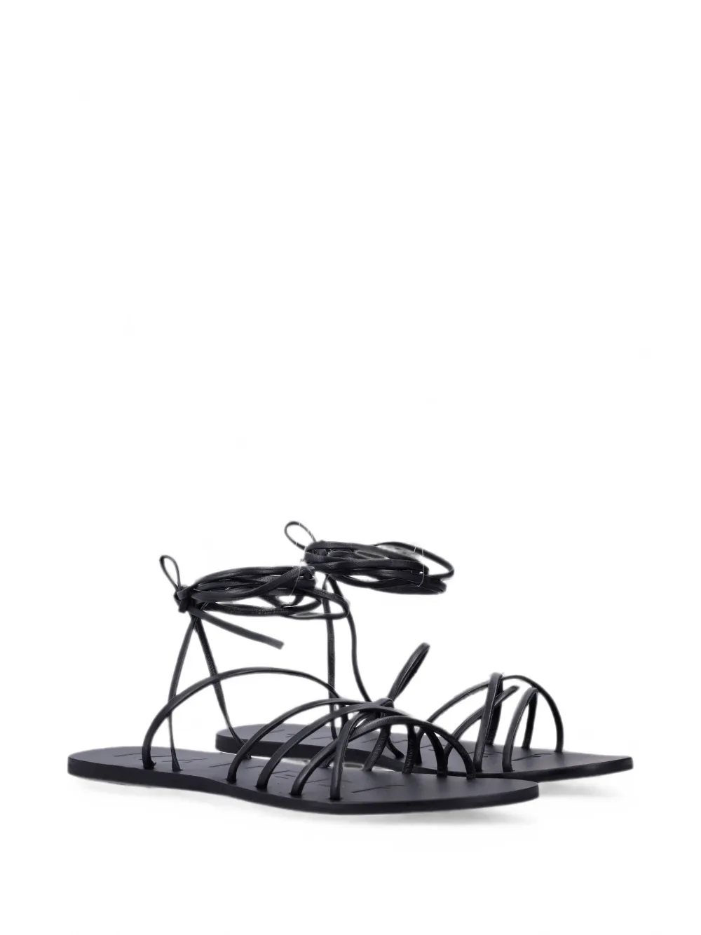 Manebi multi-strap tie-fastening sandals Zwart