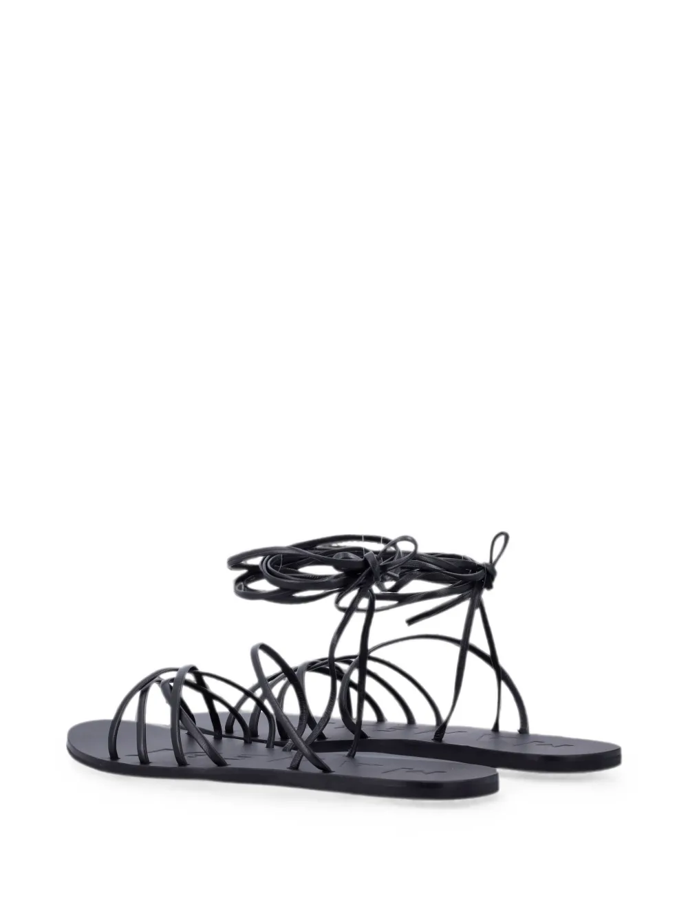 Manebi multi-strap tie-fastening sandals Zwart