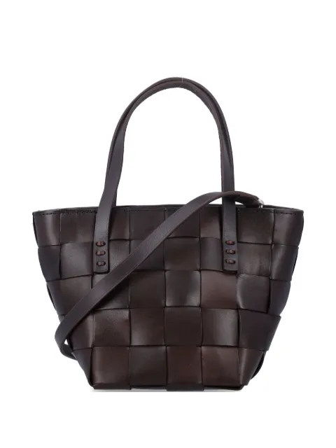 DRAGON DIFFUSION mini Japan woven-leather tote bag