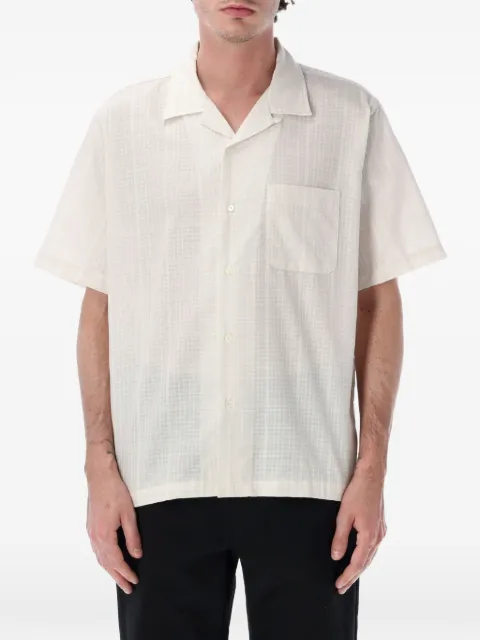 Nanamica check-pattern short-sleeve shirt