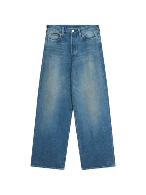 ssstein faded-effect wide-leg jeans