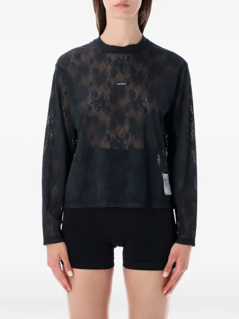 Satisfy SpaceLace floral-lace T-shirt