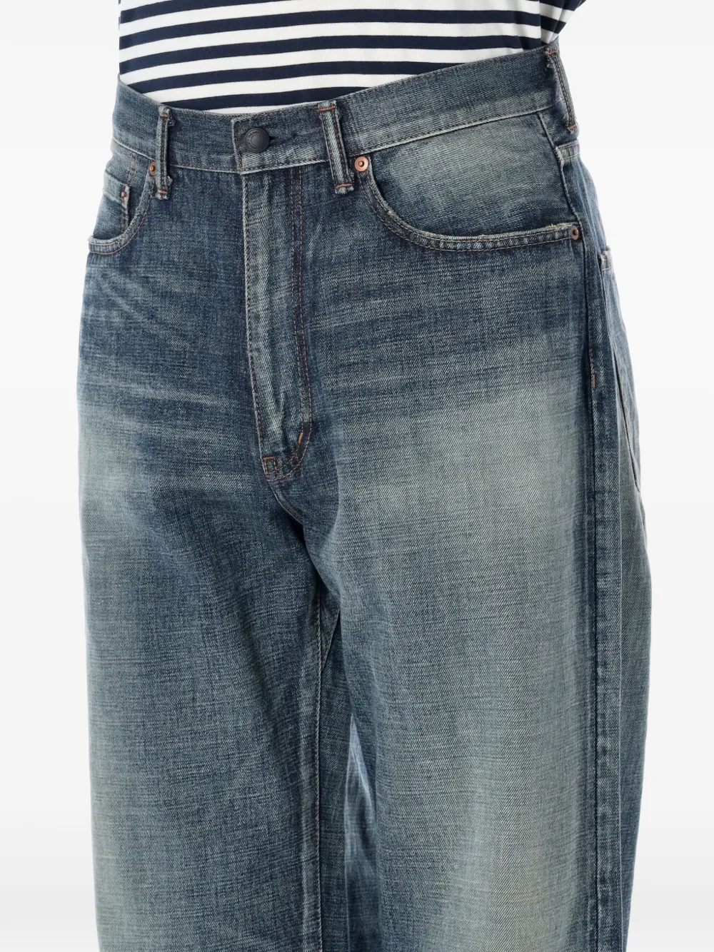  Nanamica Vaqueros Rectos Salvage - Azul 