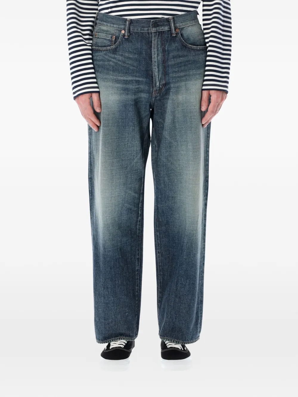 Nanamica Salvage straight-leg jeans - Blu