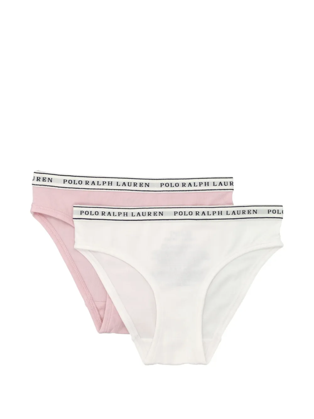 POLO RALPH LAUREN KIDS logo-waistband briefs (set of two) - Rosa