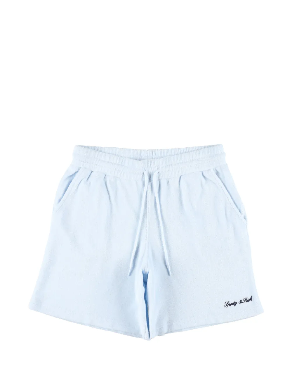 SPORTY & RICH KIDS Shorts con coulisse e logo ricamato - Blu