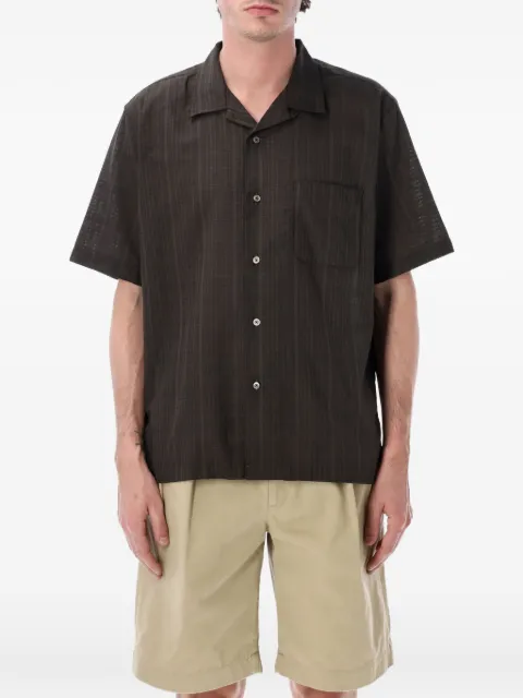 Nanamica check-pattern short-sleeve shirt