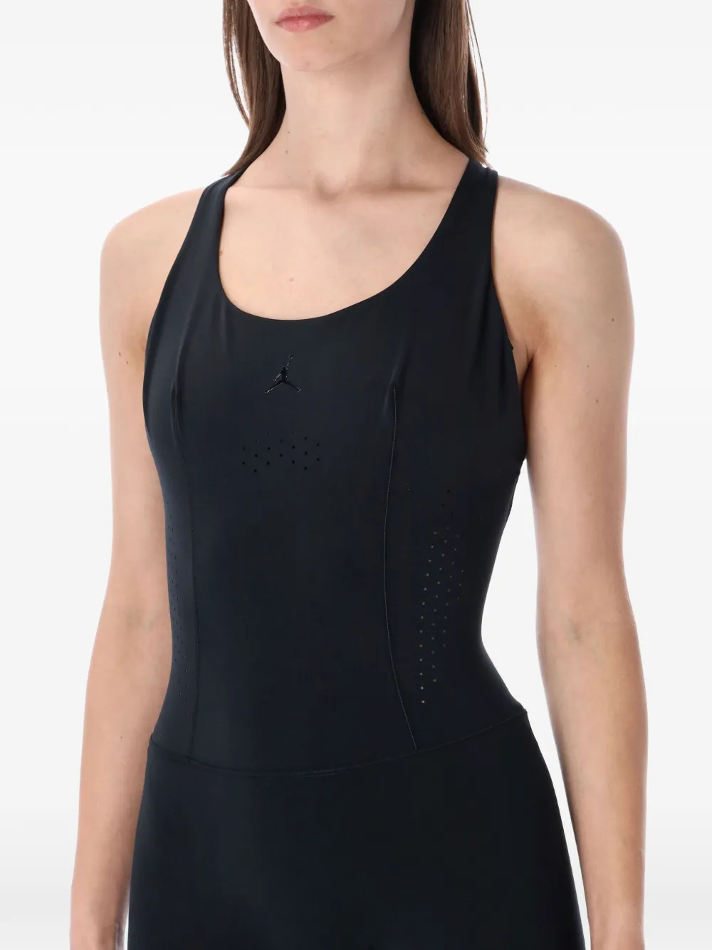 Jordan Jumpsuit met gekruiste bandjes Zwart