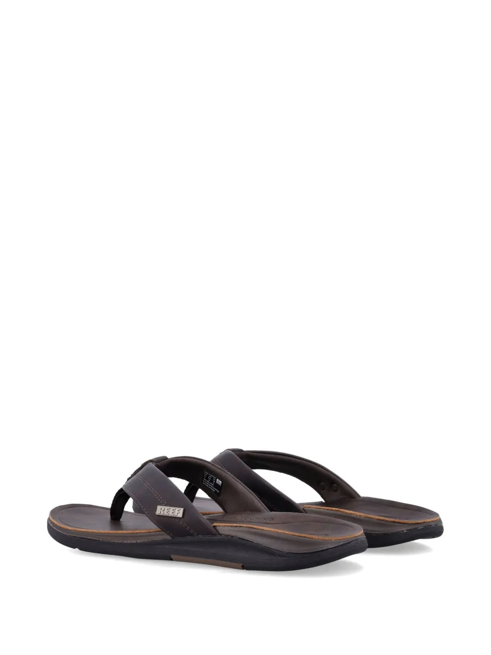 REEF Offshore teenslippers met logoplakkaat Bruin