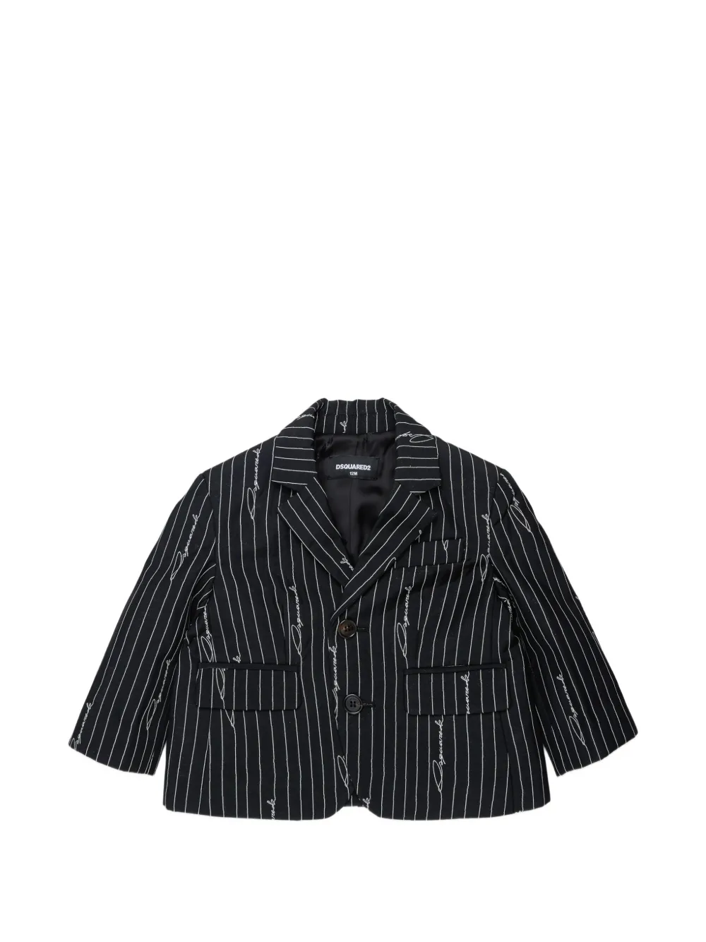 DSQUARED2 KIDS Blazer gessato - Nero