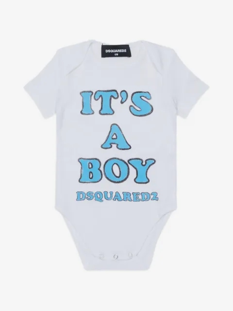 DSQUARED2 KIDS logo-print short-sleeve bodysuit