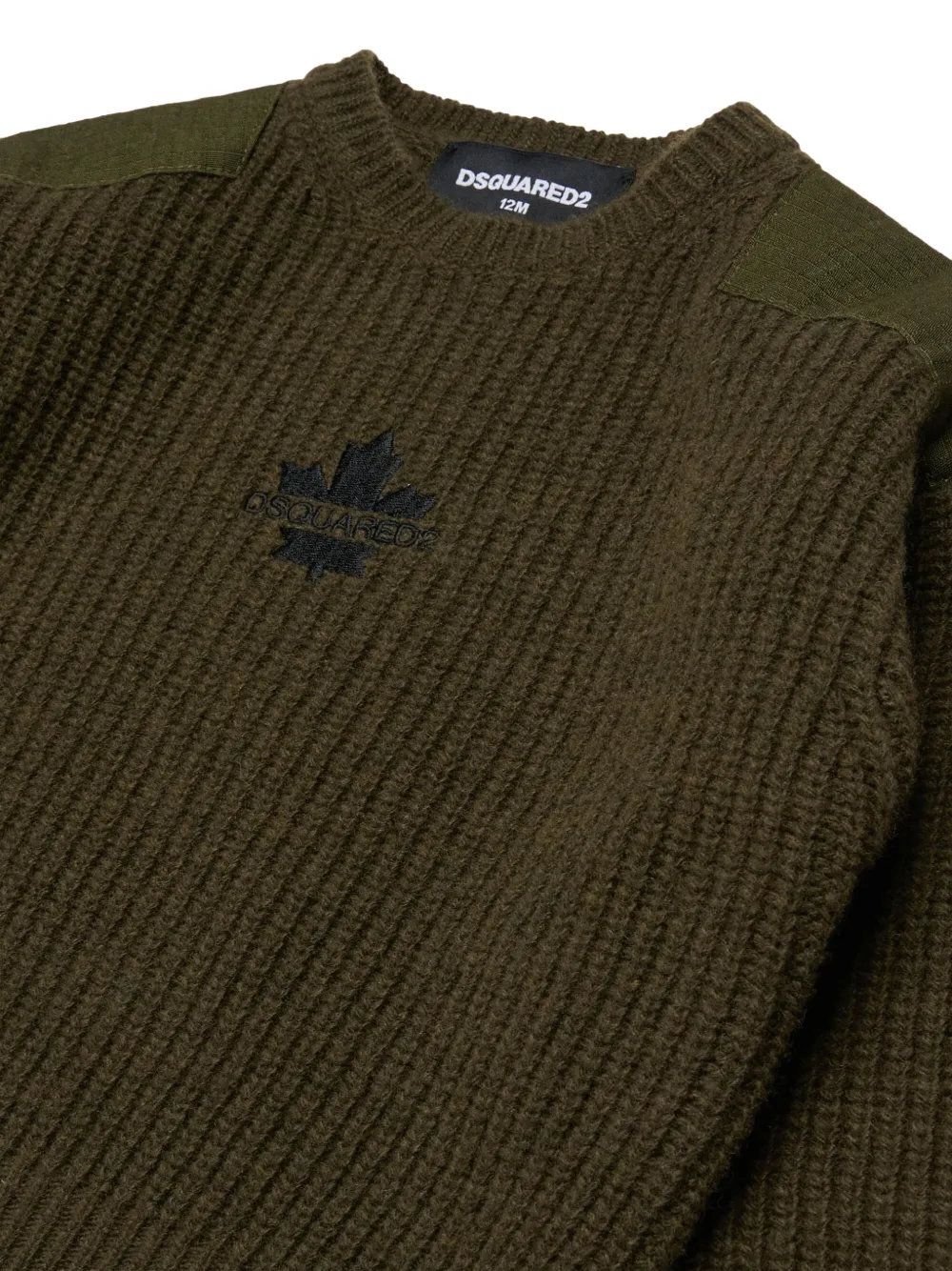  Dsquared2 Kids Jersey Con Logo Bordado - Verde 
