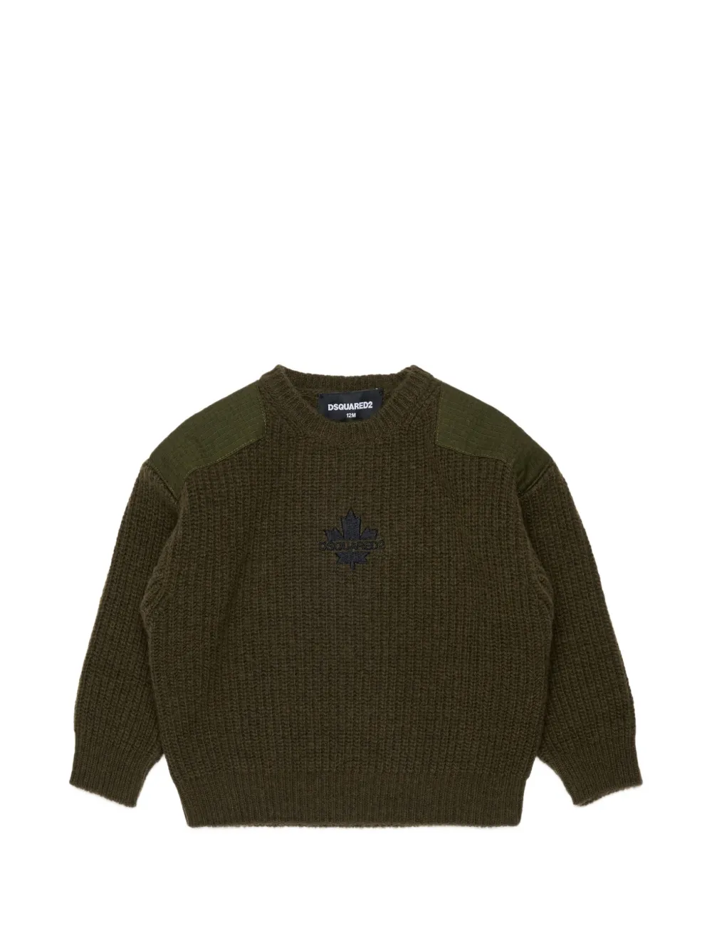 DSQUARED2 KIDS logo-embroidered sweater - Verde