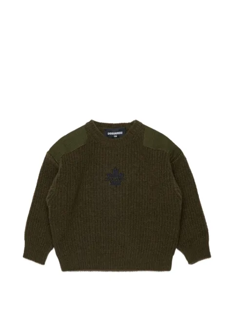DSQUARED2 KIDS logo-embroidered sweater
