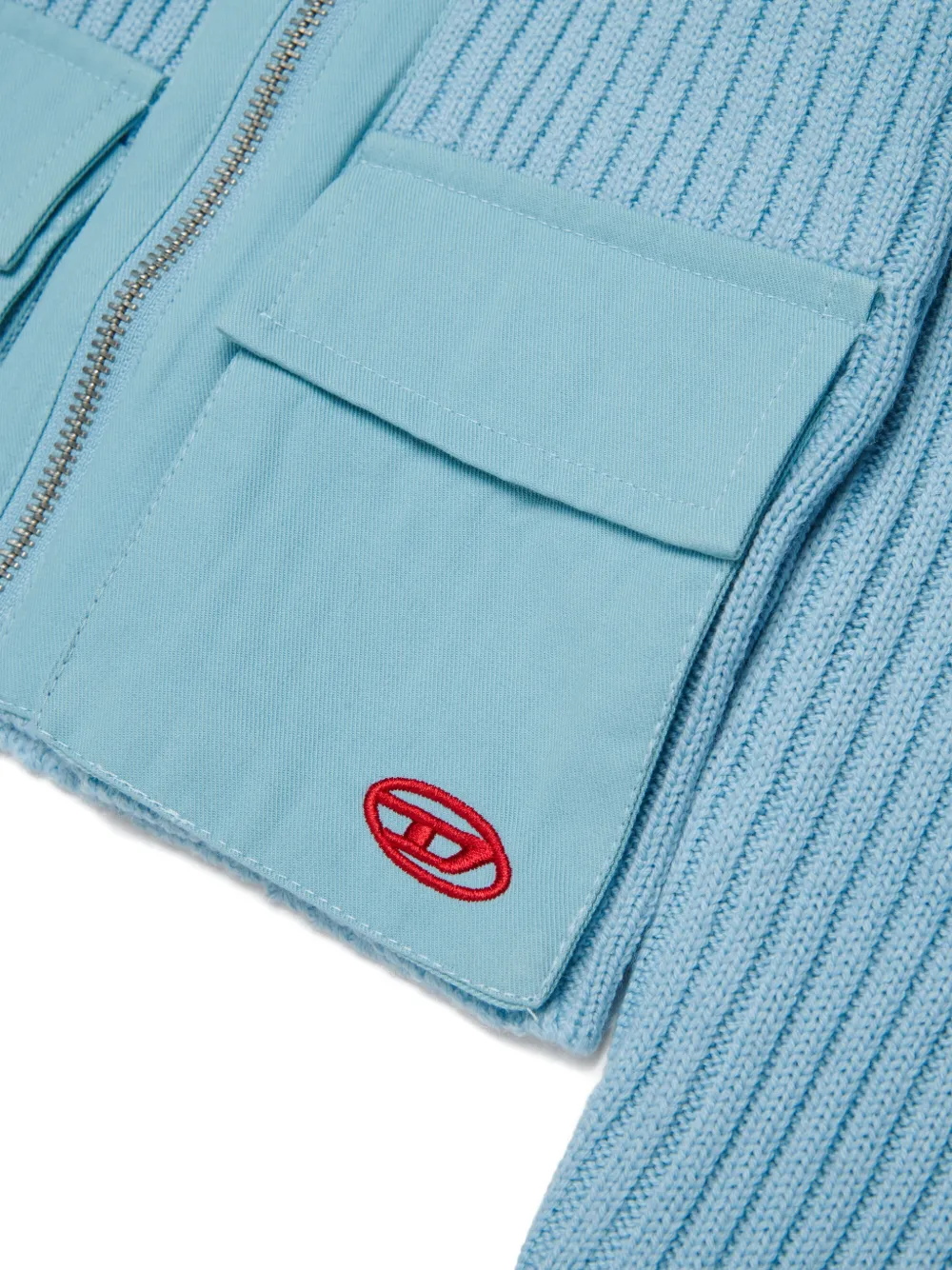 Diesel Kids Vest met rits Blauw