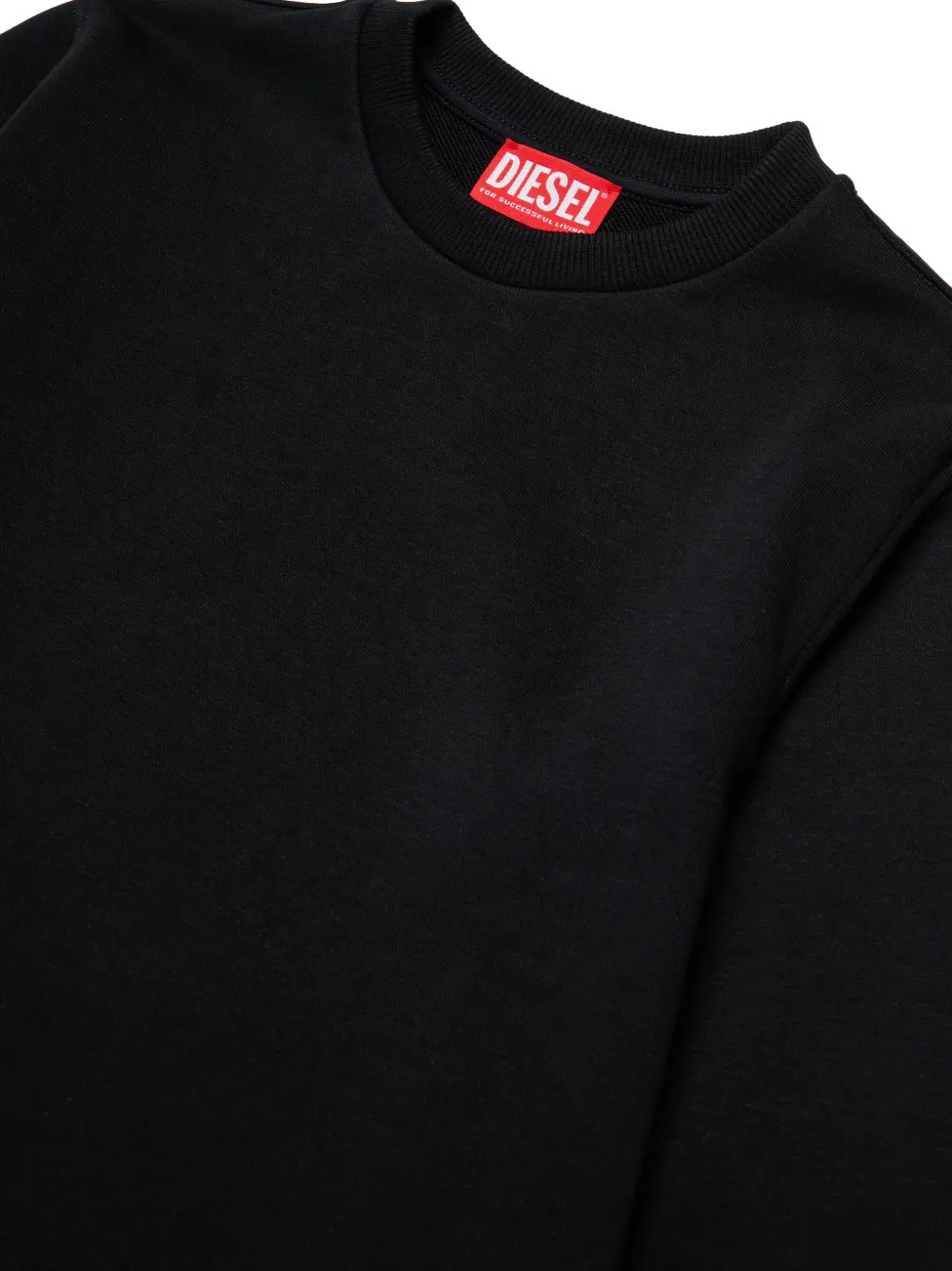 Diesel Kids Sweater met logoprint Zwart