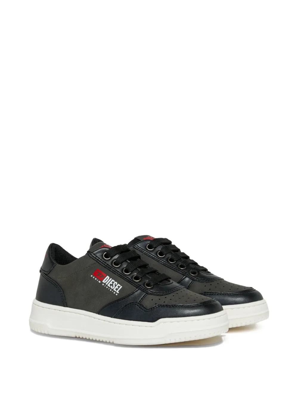 Diesel Kids baskets à lacets - Gris