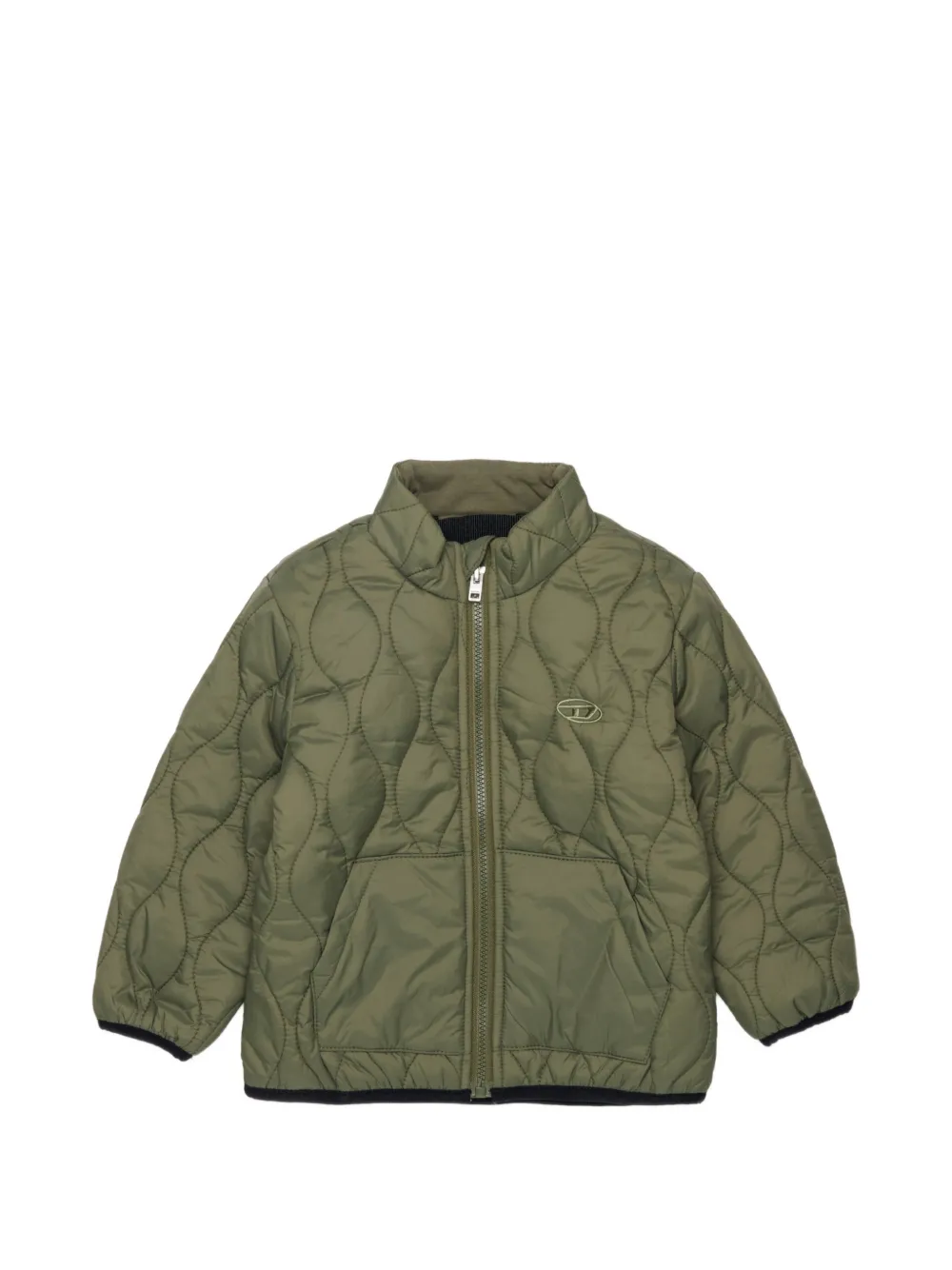 Diesel Kids Piumino con logo - Verde