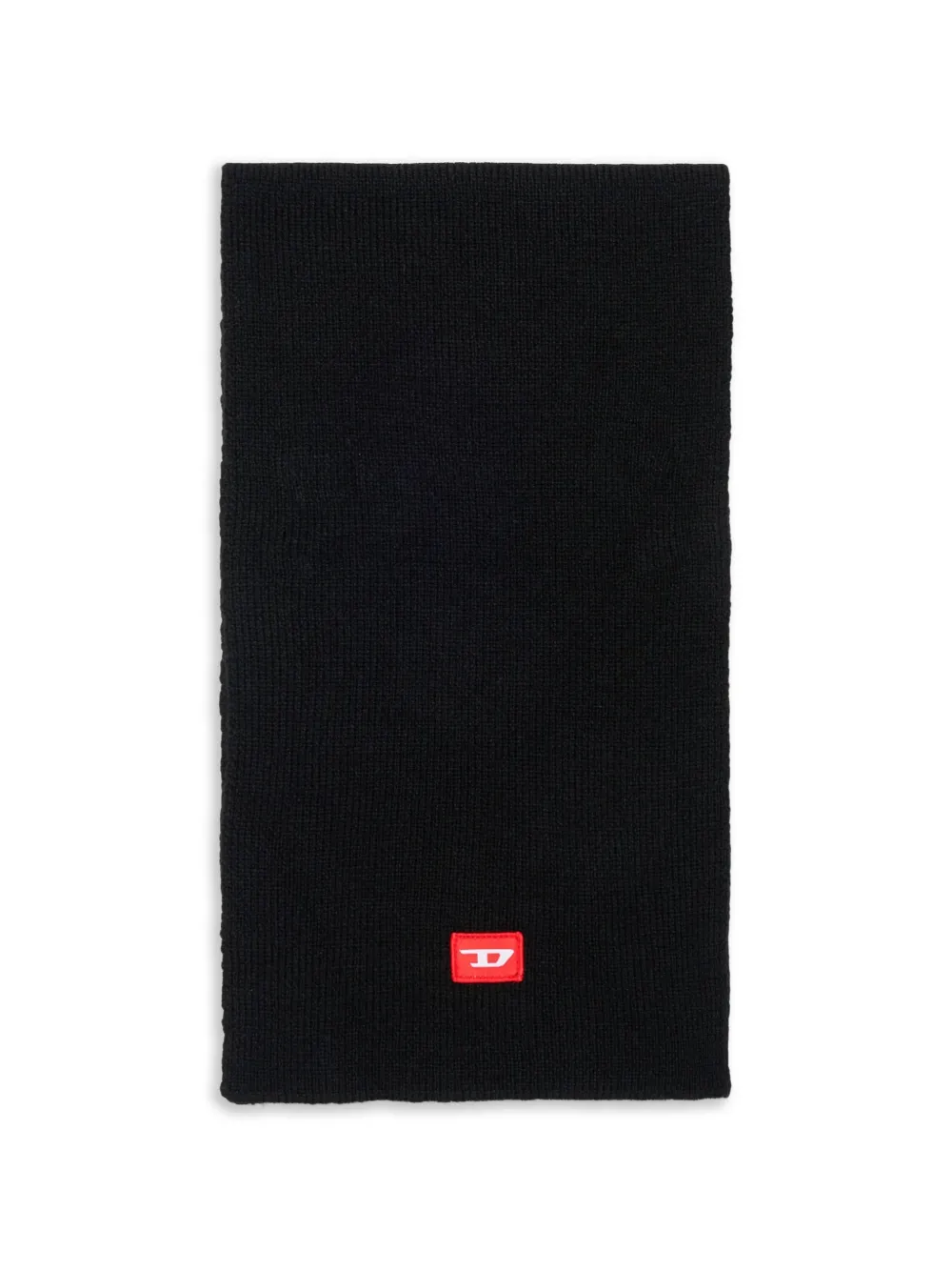 Diesel Kids Sciarpa con applicazione logo - Nero