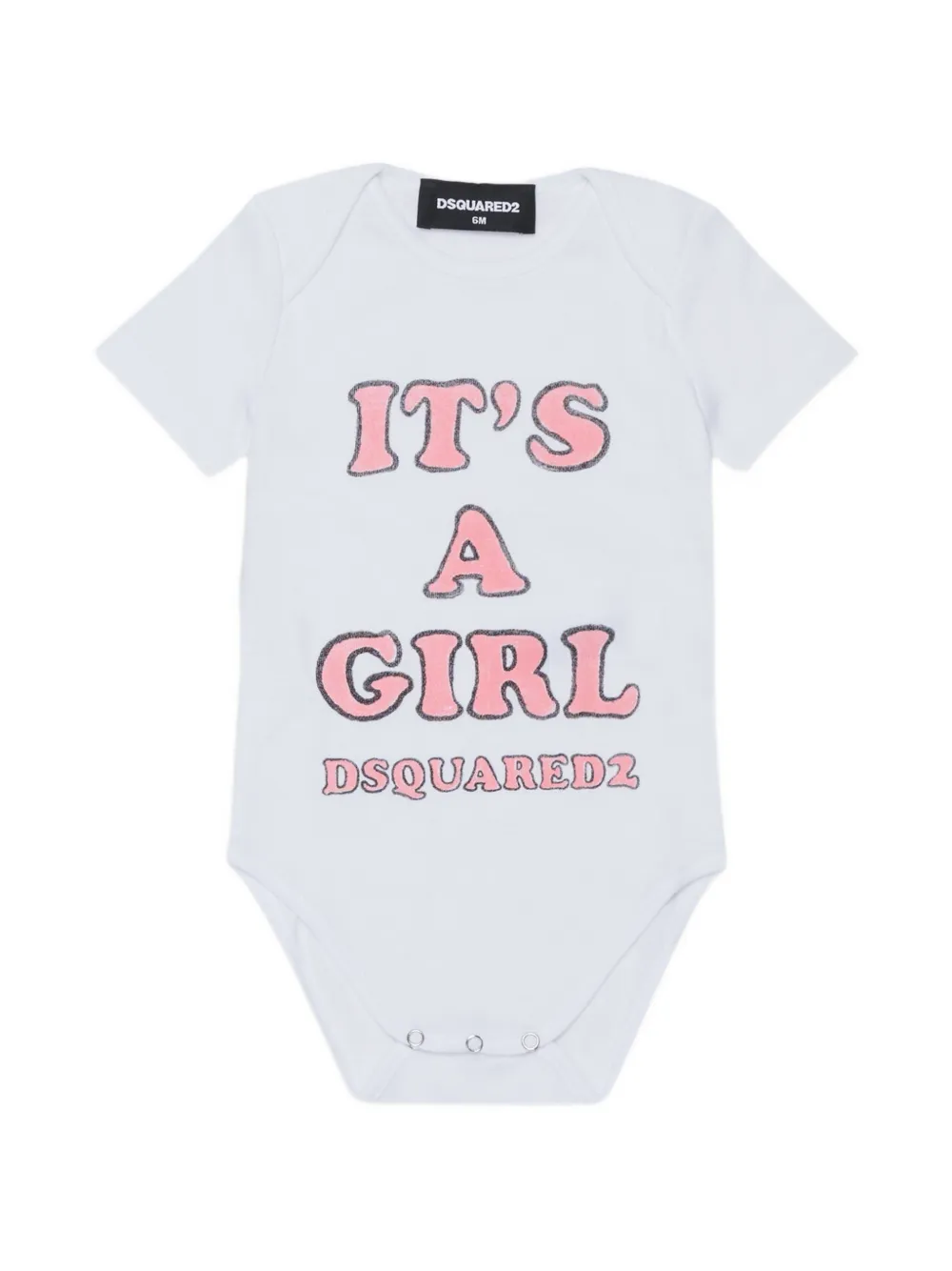 DSQUARED2 KIDS logo-print short-sleeve bodysuit - White