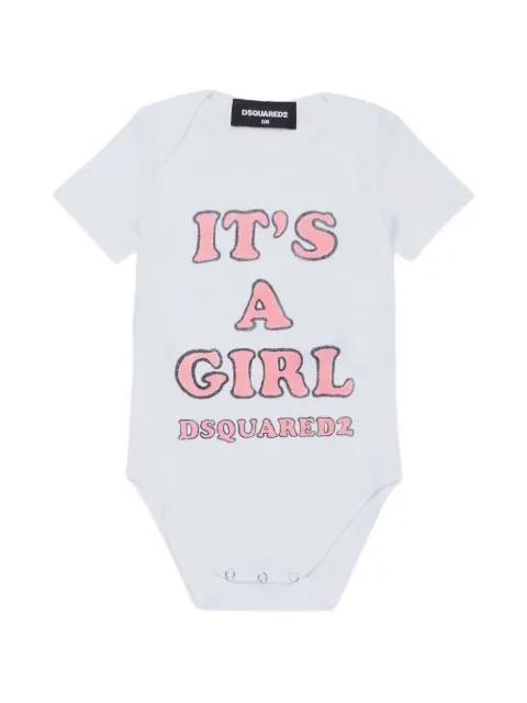 DSQUARED2 KIDS logo-print short-sleeve bodysuit