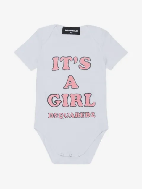 DSQUARED2 KIDS logo-print short-sleeve bodysuit