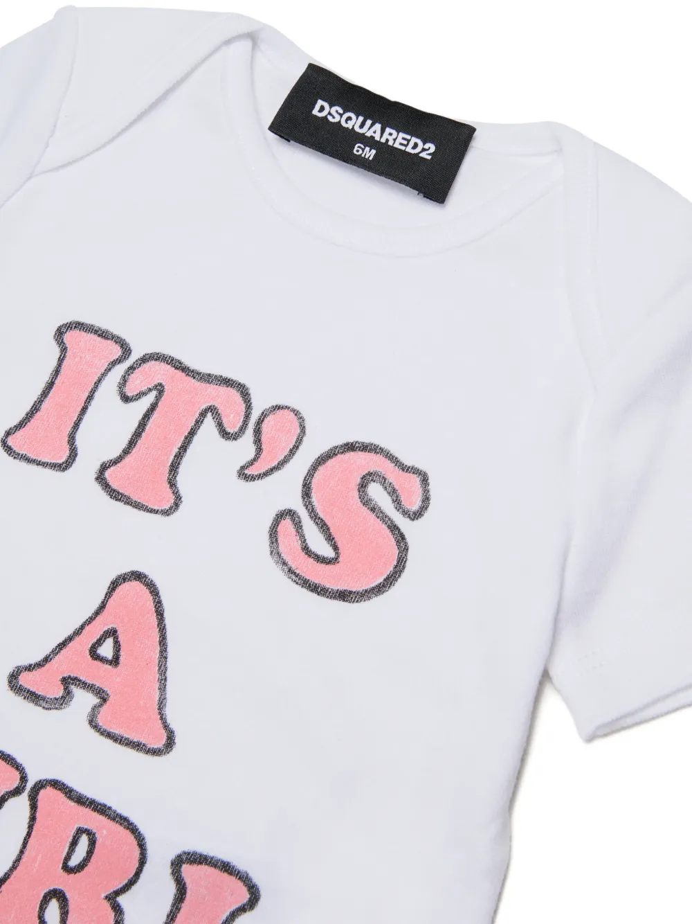  Dsquared2 Kids Body Con Logo Estampado - Blanco 